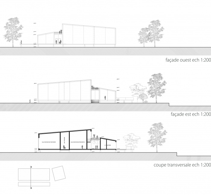 Centre Culturel, expos, tourisme  (concours de maitrse d'oeuvre) : MONTBE-FACADES2