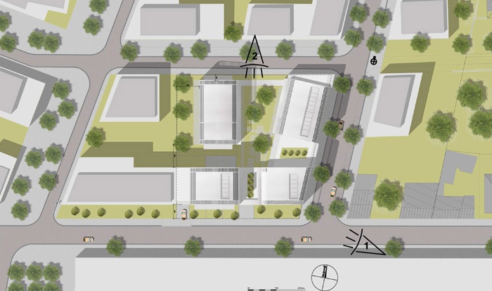 Concours-construction de 50 logements et commerces : pmasse